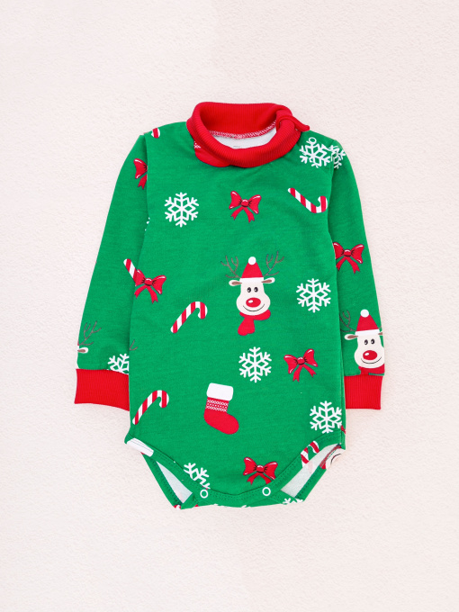 Боди для младенцев Dexter’s модель FestiveReindeerGreenRedBDSTDXT Фото
