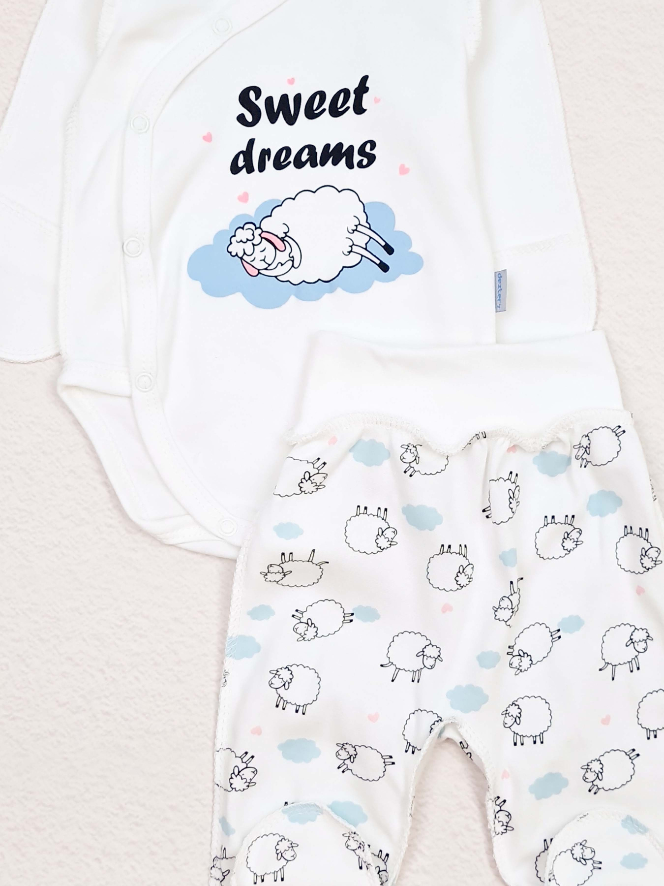 Комплект для немовлят Dexter’s модель CuteLambsWhiteBDSTDXT Фото