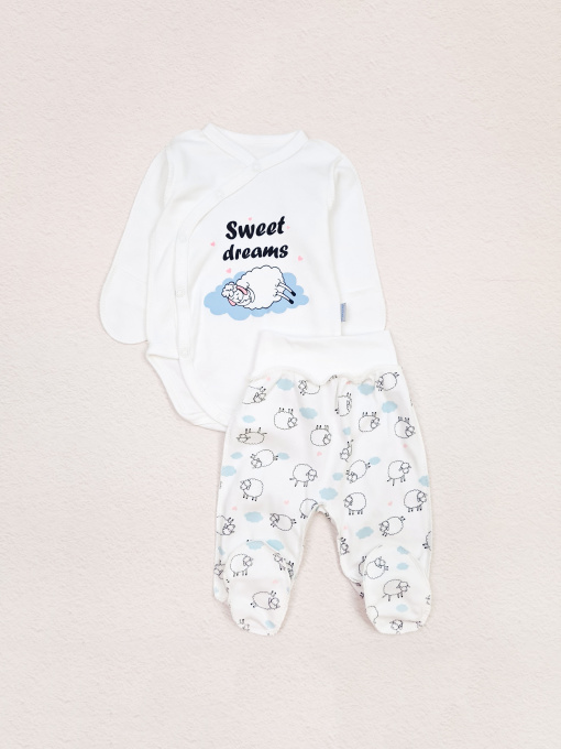 Комплект для младенцев Dexter’s модель CuteLambsWhiteBDSTDXT Фото