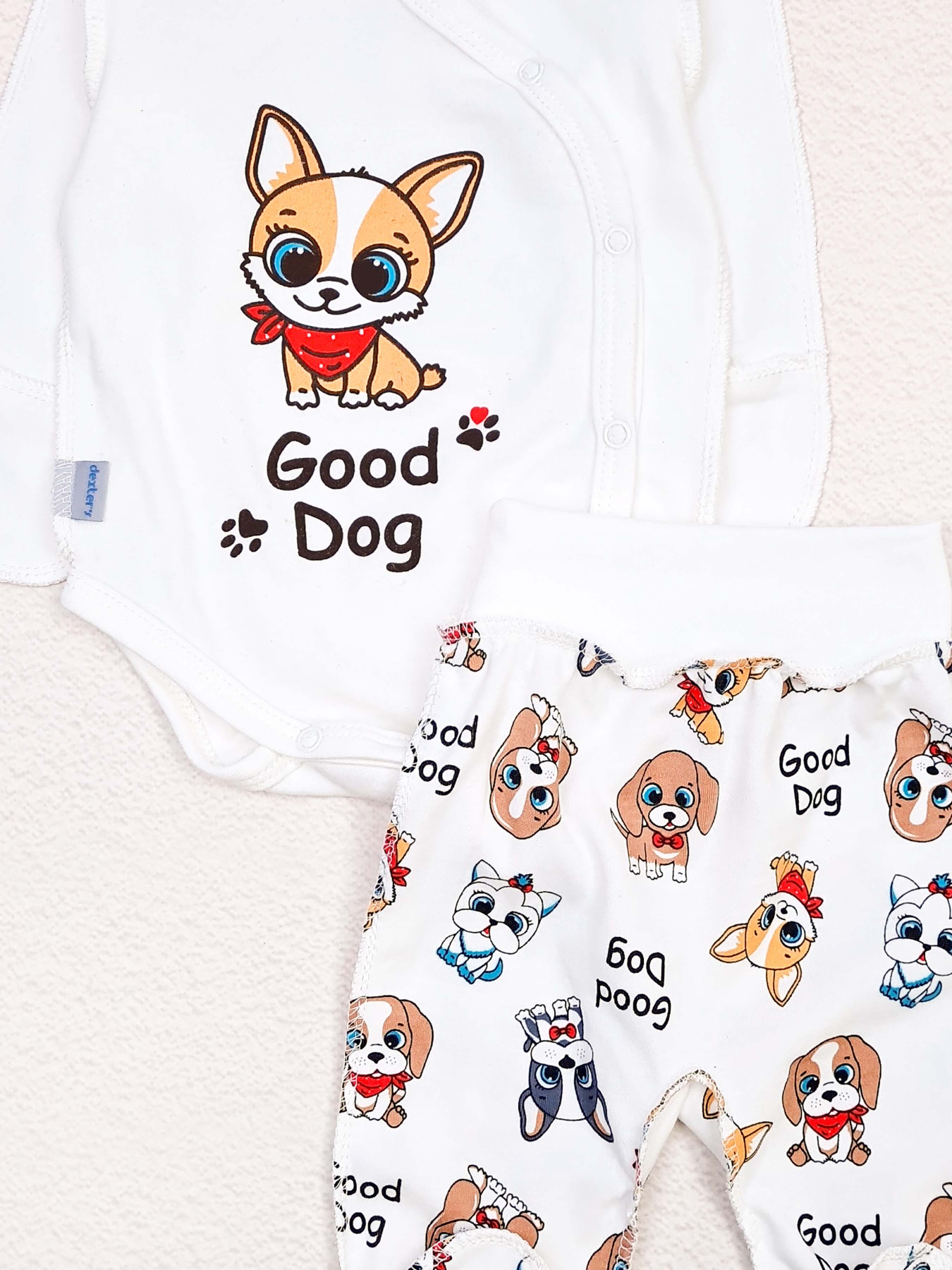 Комплект для немовлят Dexter’s модель PetsWhiteBDSTDXT Фото