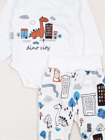 Комплект для немовлят Dexter’s модель DinoinTownWhiteBDSTDXT Комплект для немовлят Dexter’s модель DinoinTownWhiteBDSTDXT Фото