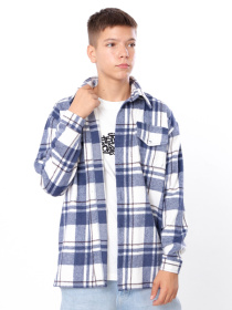 Сорочка повсякденна Носи своє модель 6417-114-kltinka-sinj Сорочка повсякденна Носи своє модель 6417-114-kltinka-sinj Фото