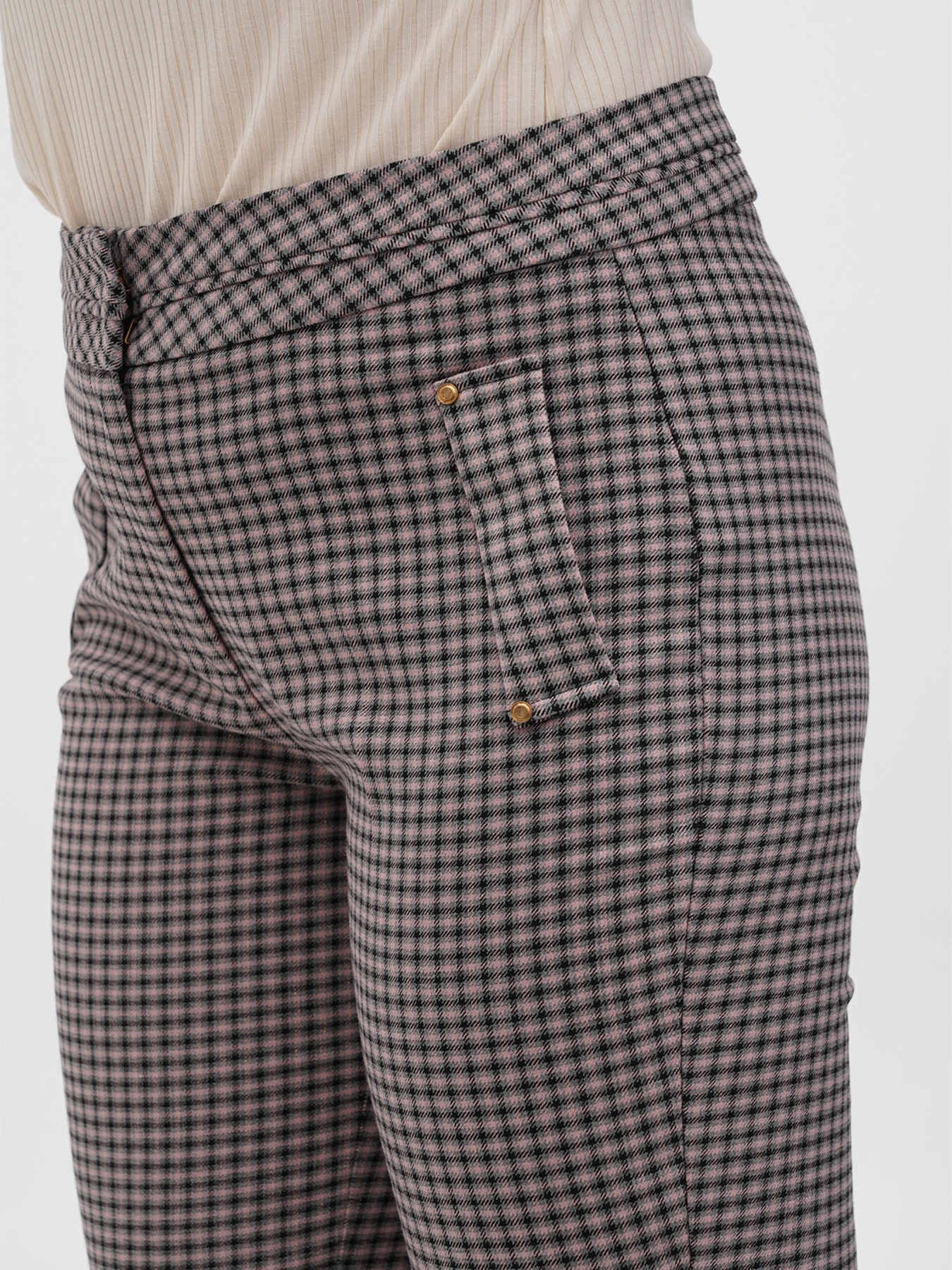 Повсякденні штани Sassofono модель A271-CL-3337_пудра_серый Фото