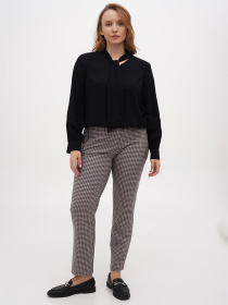 Брюки повседневные Sassofono модель A271-CL-3335_пудра_серый Фото