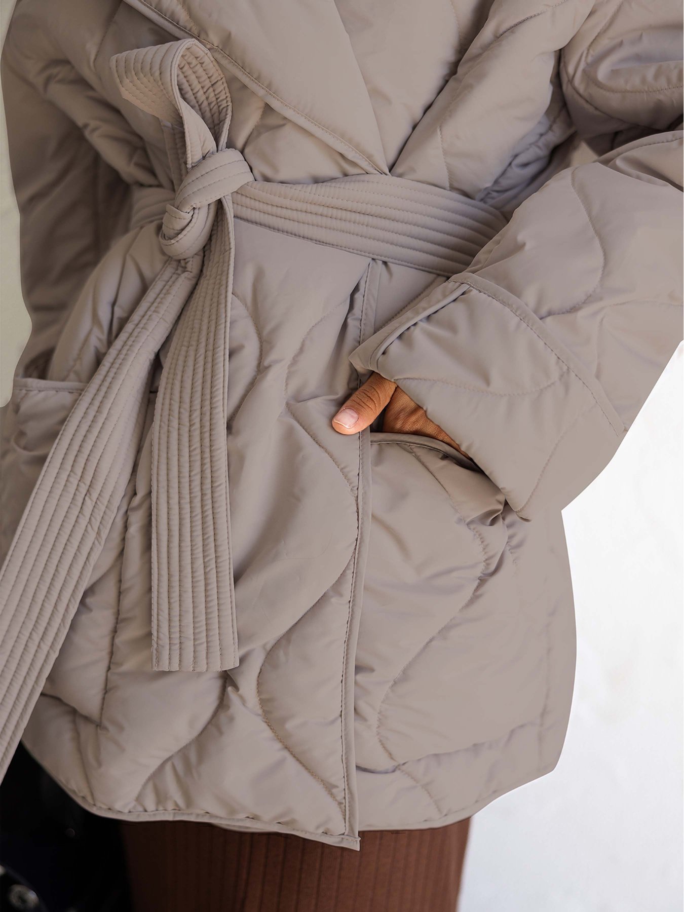 Демисезонная куртка FloveTouch модель Kurtka_sendv_beige Фото