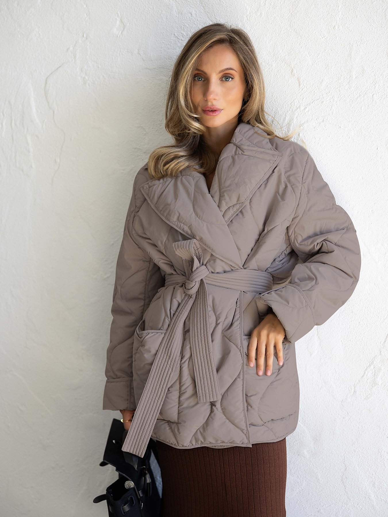 Демисезонная куртка FloveTouch модель Kurtka_sendv_beige Фото