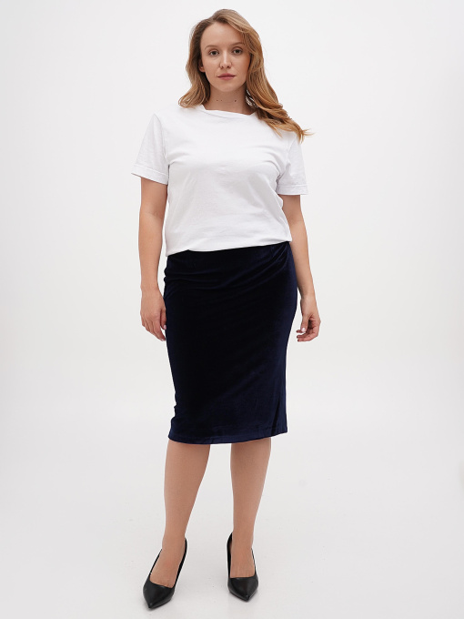 Спідниця міді Sassofono модель A271-SF-2890_темно_синий Фото