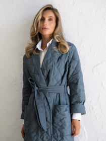 Пальто с утеплителем FloveTouch модель Sendvich_DGreen Фото