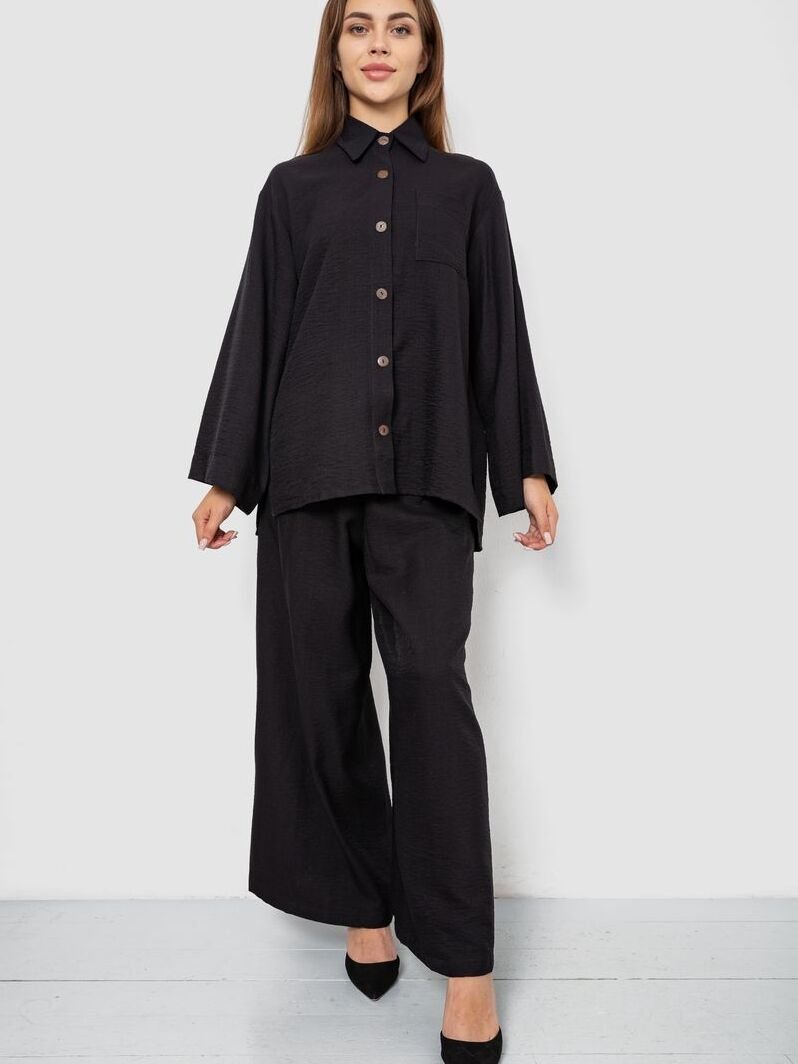 Лляний Жіночий Повсякденний костюм Ager  (102R5264C96) колір чорний