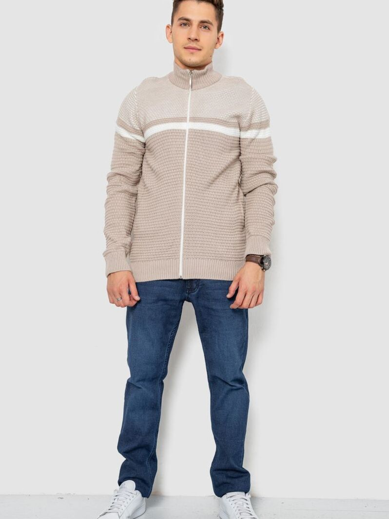 Кофта чоловіча повсякденна на блискавці 247R1918 модель У-1130613::000000023 Фото