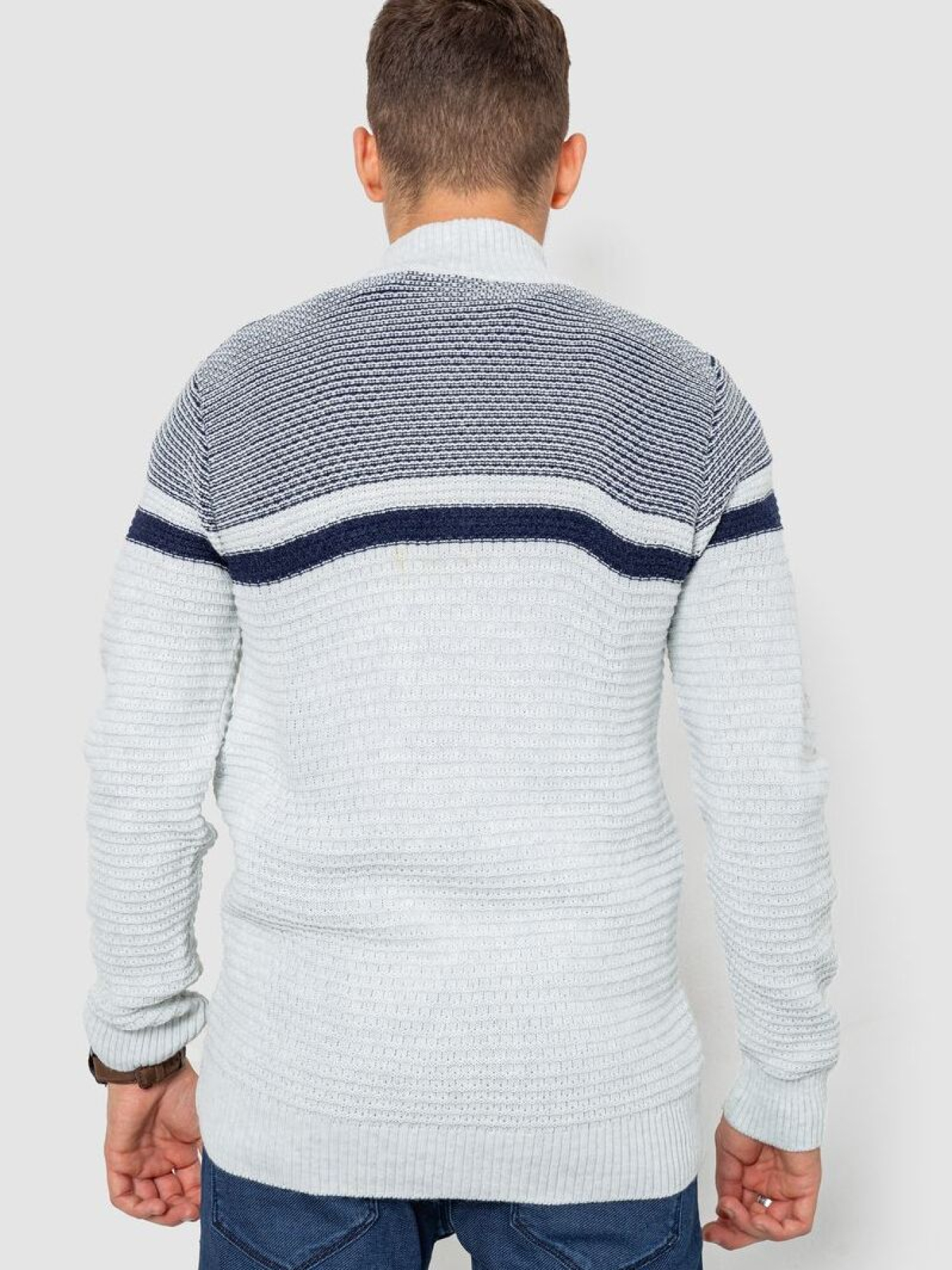 Кофта чоловіча повсякденна на блискавці 247R1918 модель У-1130613::000000080 Фото