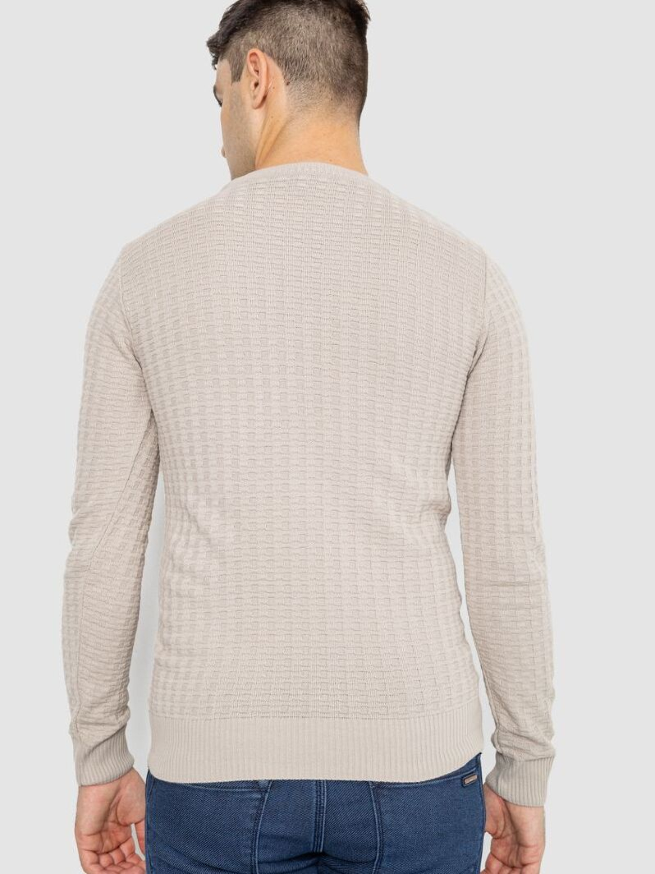 Шерстяной мужской свитер 247R02140 модель У-1130619::000000023 Фото