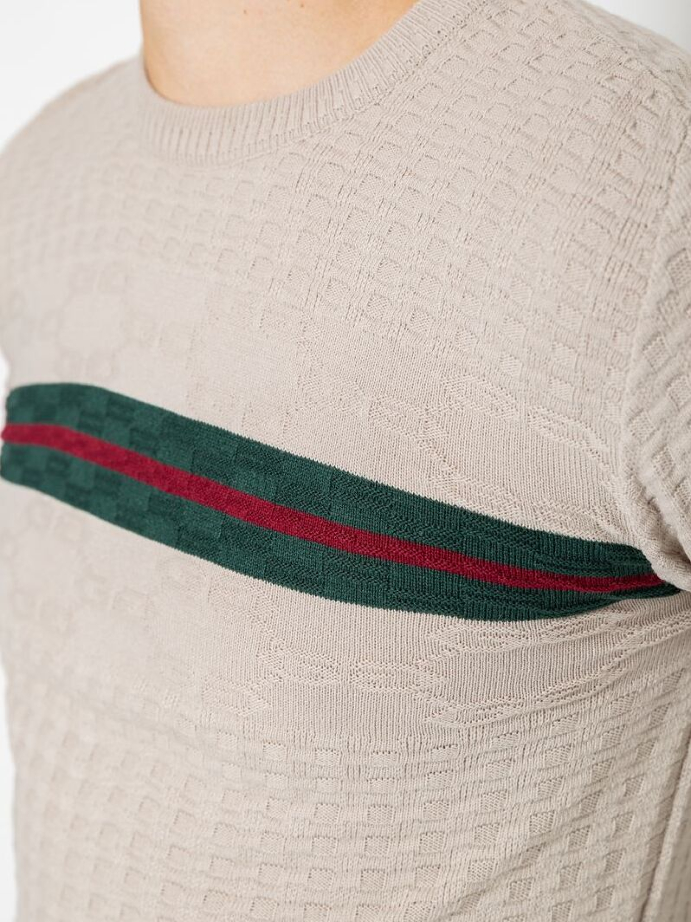 Шерстяной мужской свитер 247R02140 модель У-1130619::000000023 Фото