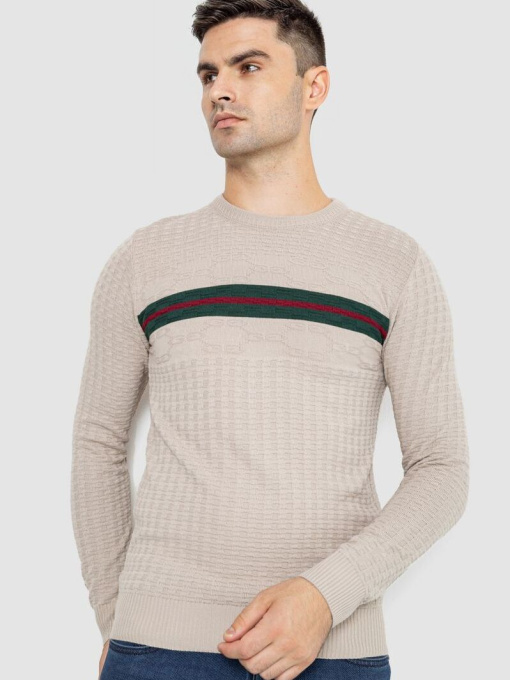 Шерстяной мужской свитер 247R02140 модель У-1130619::000000023 Фото