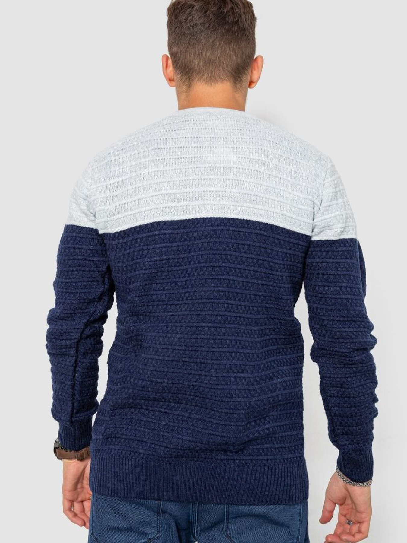 Свитер мужской повседневный 247R1928 модель У-1130609::000000080 Фото
