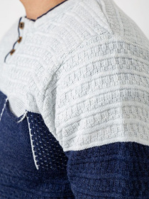 Свитер мужской повседневный 247R1928 модель У-1130609::000000080 Фото