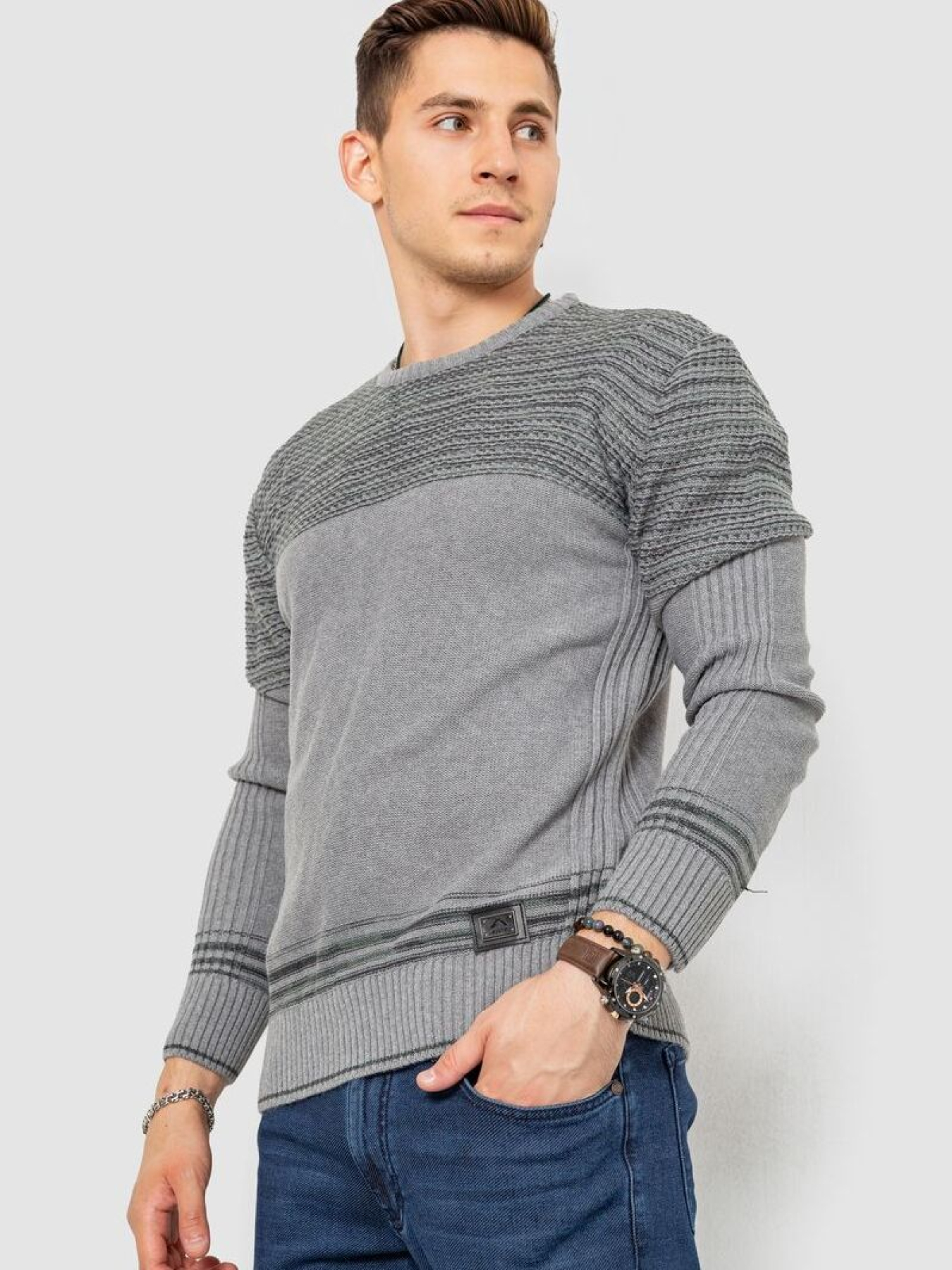 Светр чоловічий повсякденний 247R3139 модель У-1130594::000000072 Фото