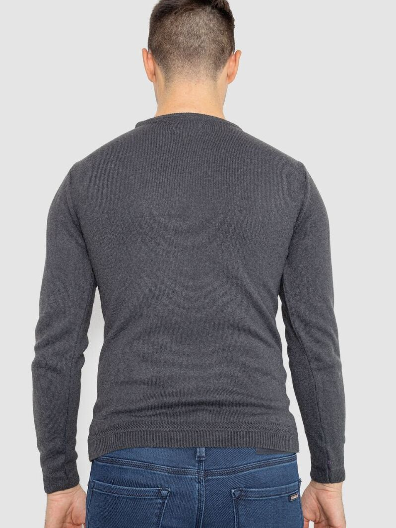 Свитер мужской повседневный 247R3258 модель У-1130611::000000087 Фото