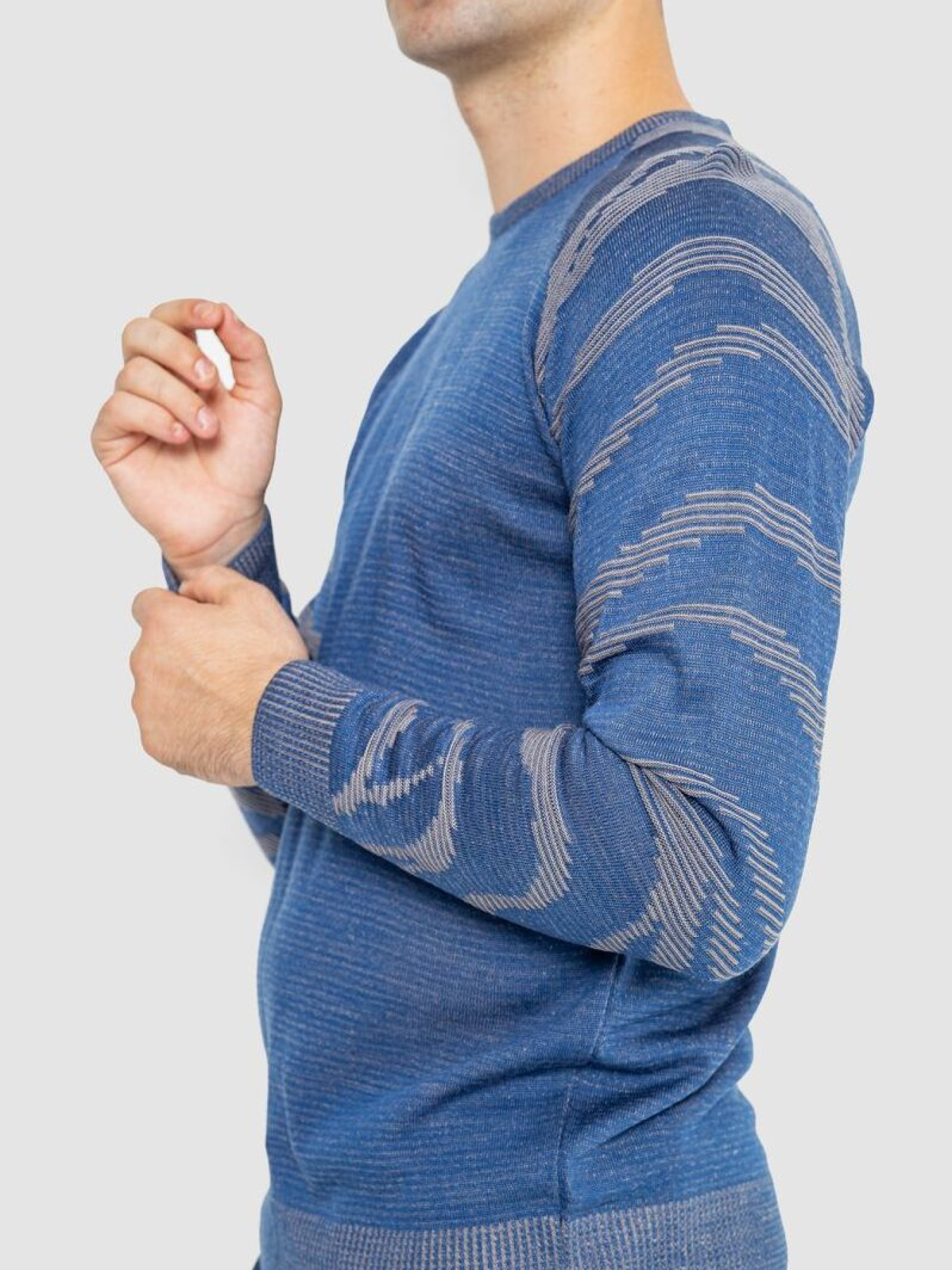 Свитер мужской с рукавом реглан  247R5062 модель У-1130604::000000547 Фото