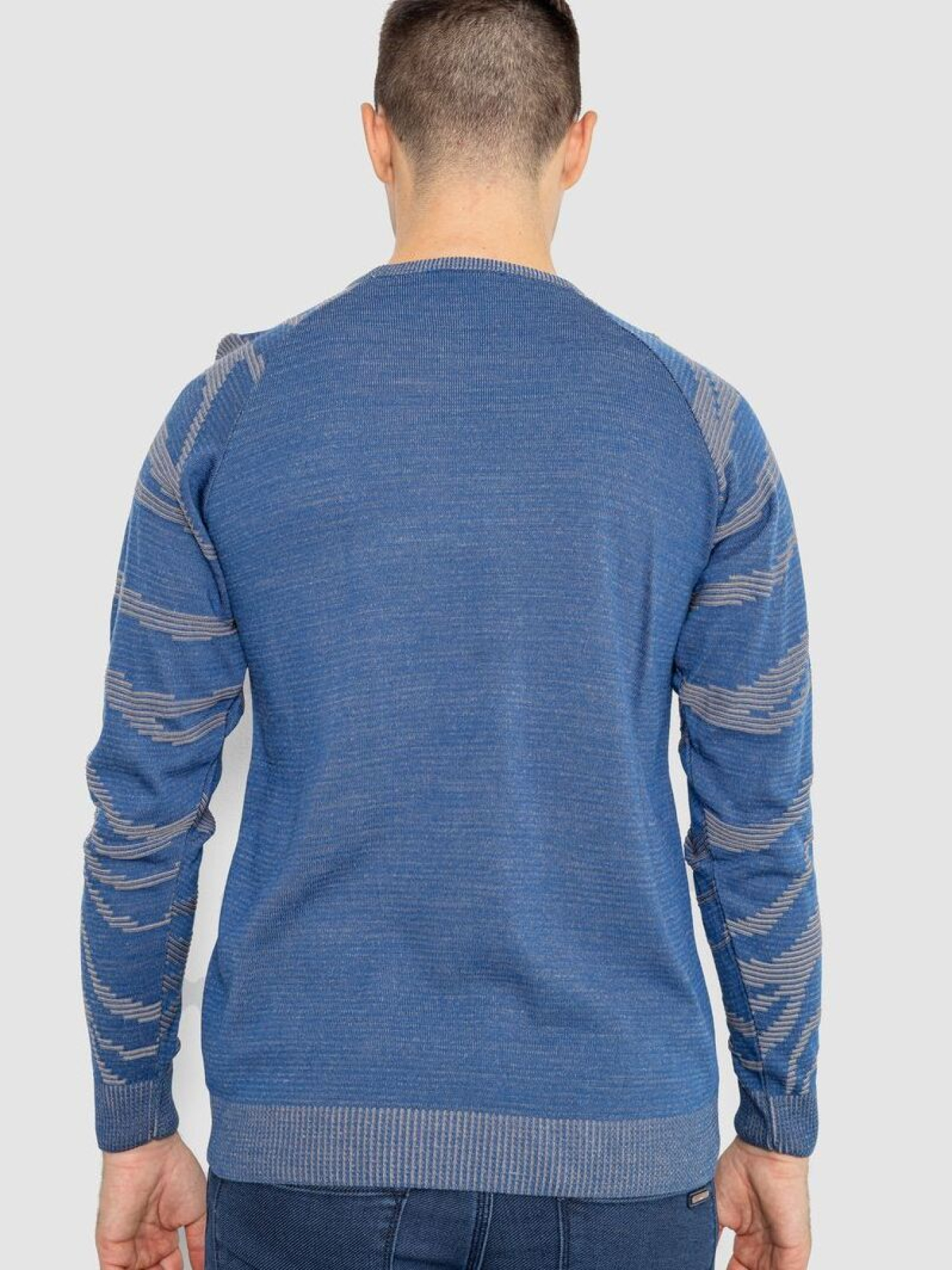 Свитер мужской с рукавом реглан  247R5062 модель У-1130604::000000547 Фото