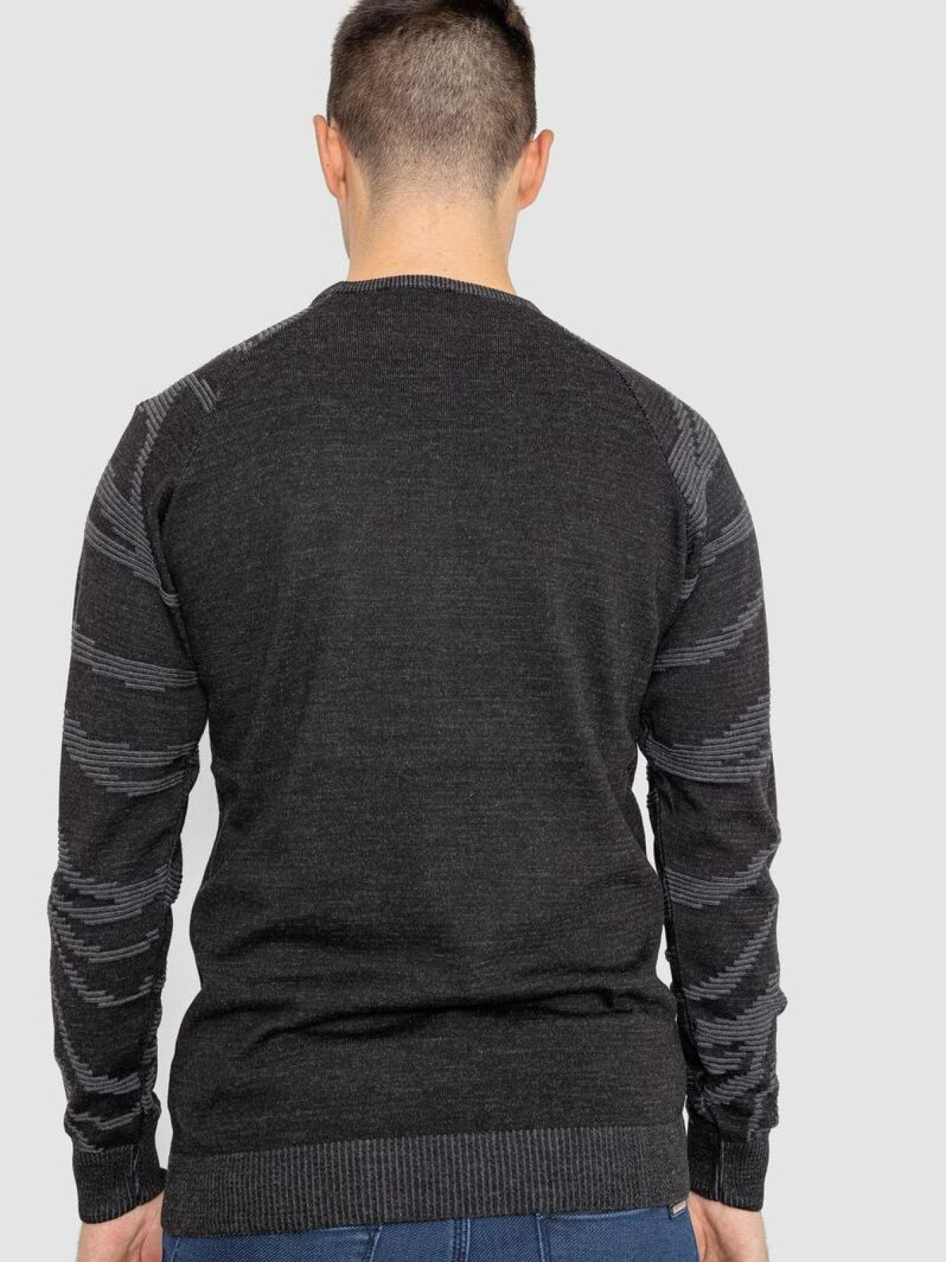Свитер мужской с рукавом реглан  247R5062 модель У-1130604::000000087 Фото