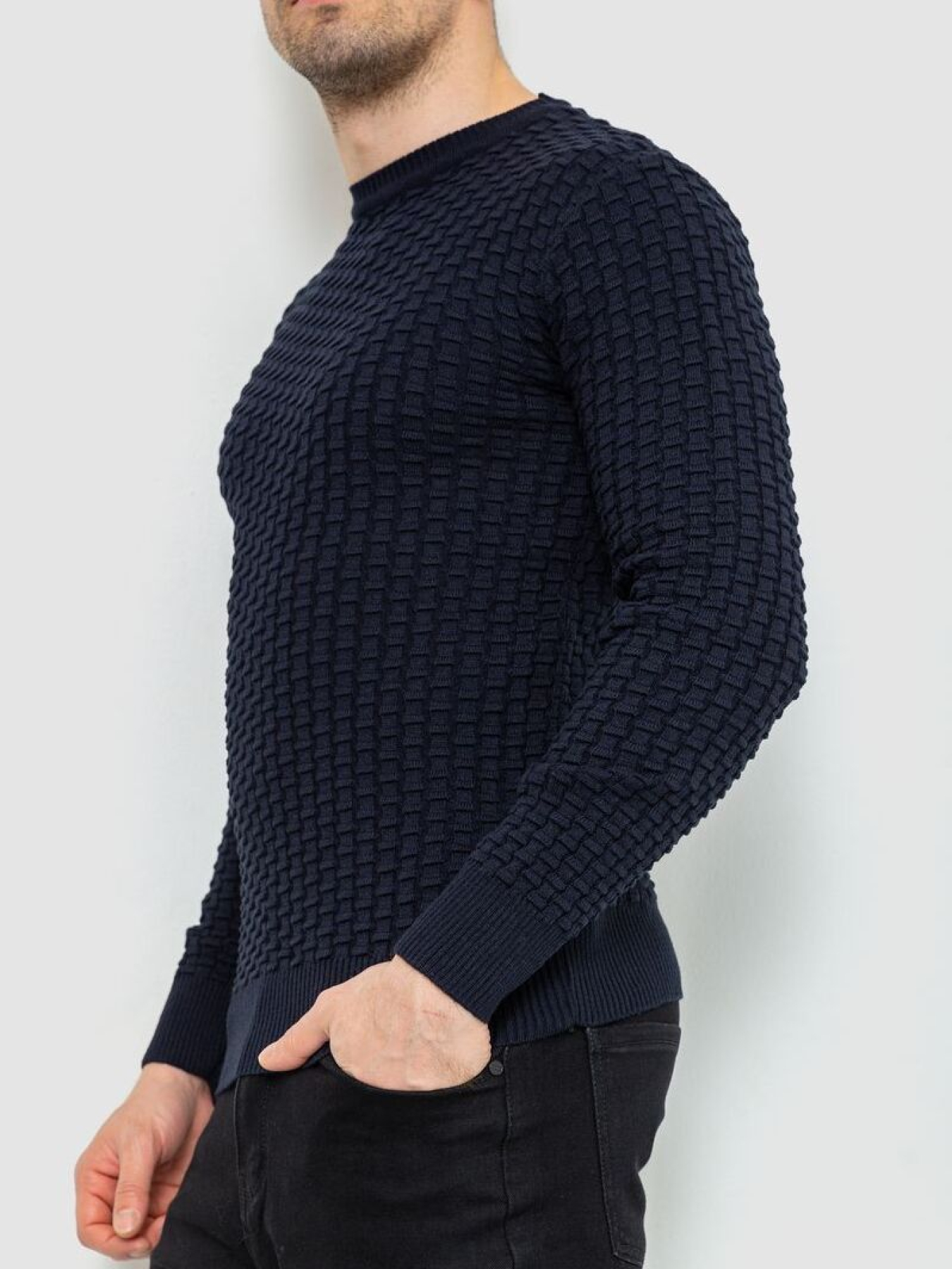 Свитер мужской 214R06260-2 модель У-1126549::000000090 Фото