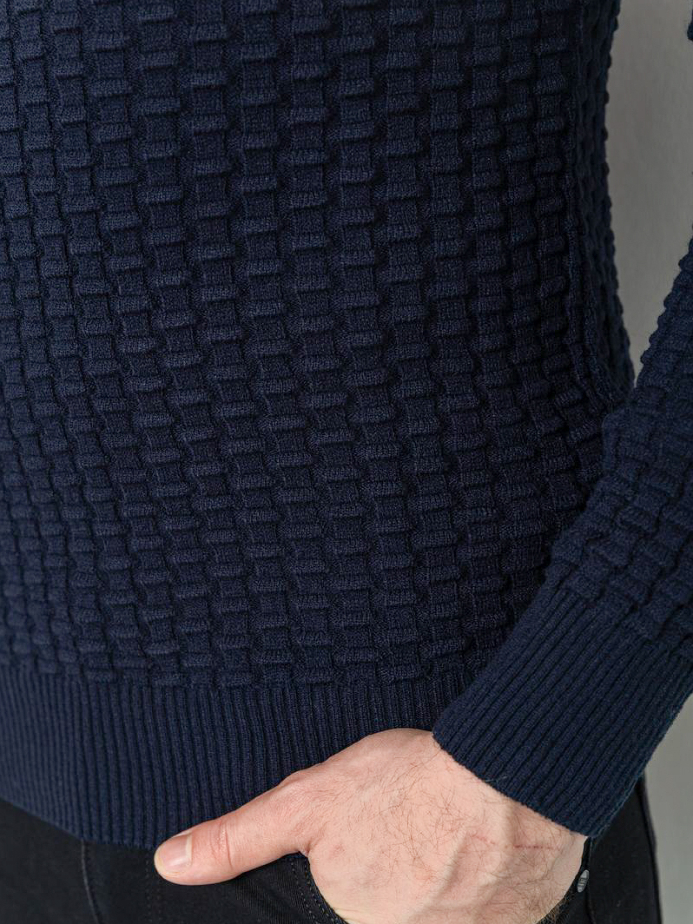 Свитер мужской 214R06260-2 модель У-1126549::000000090 Фото