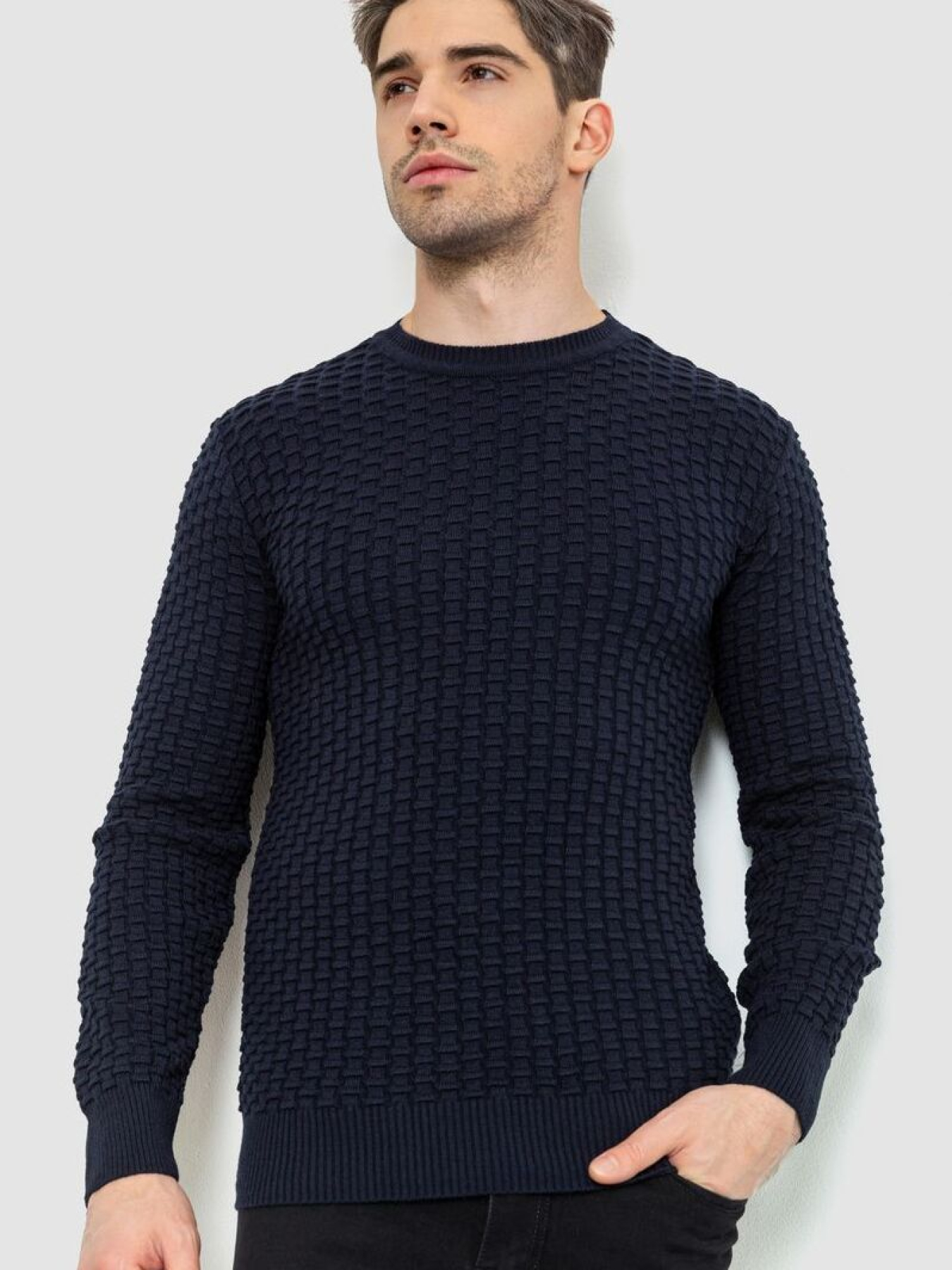 Свитер мужской 214R06260-2 модель У-1126549::000000090 Фото