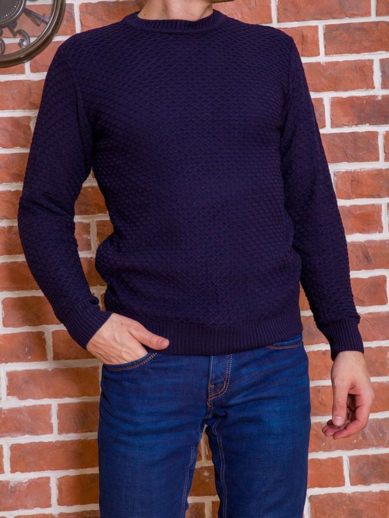 Свитер мужской 161R708 модель У-1119842::000000090 Фото