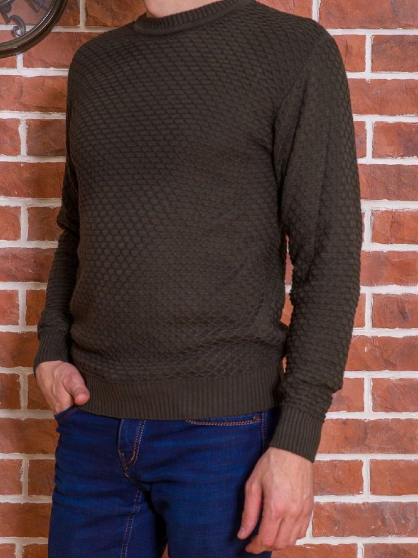 Свитер мужской 161R708 модель У-1119842::000000227 Фото