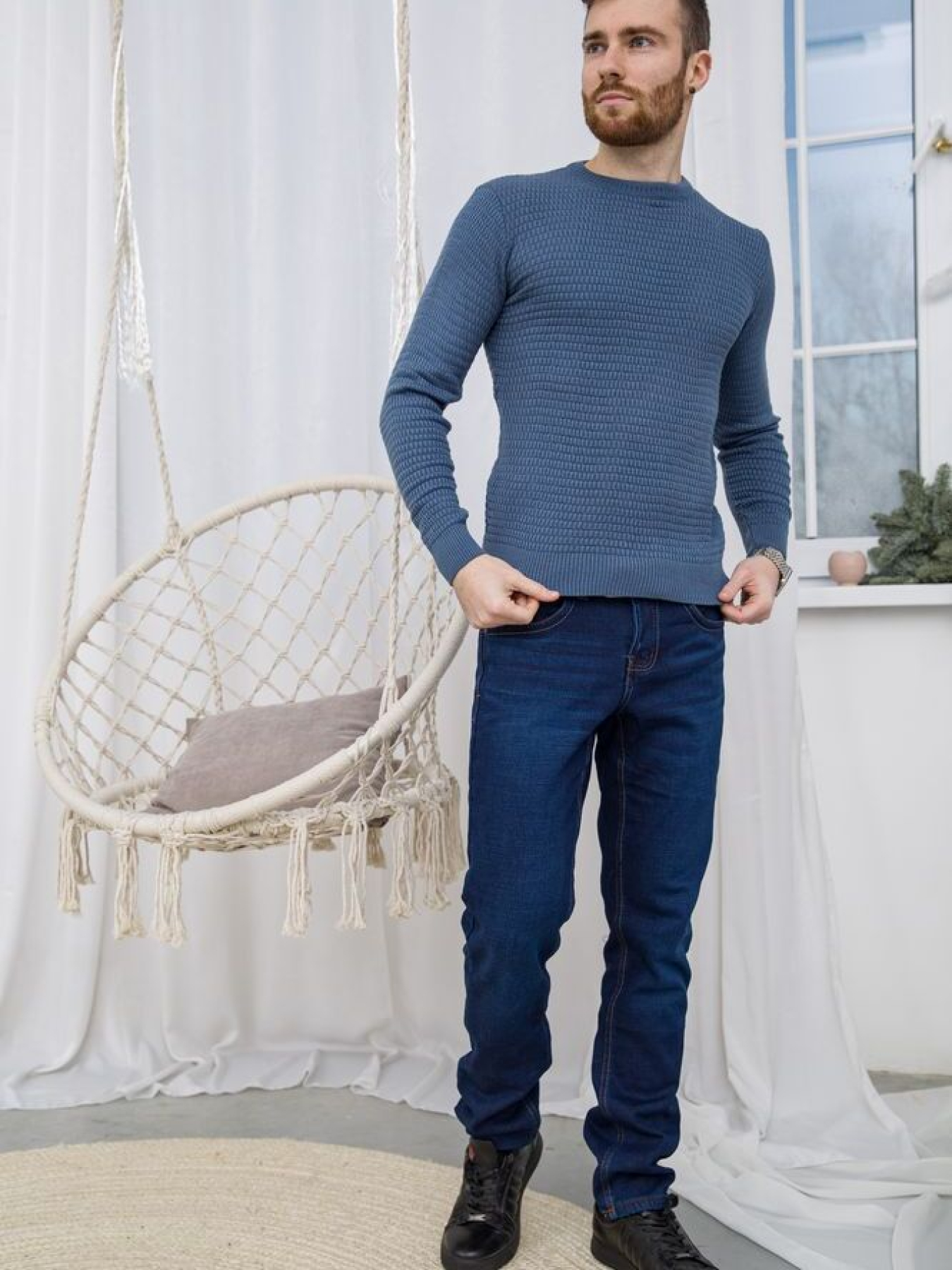 Свитер мужской 161R804 модель У-1119988::У-0002878 Фото