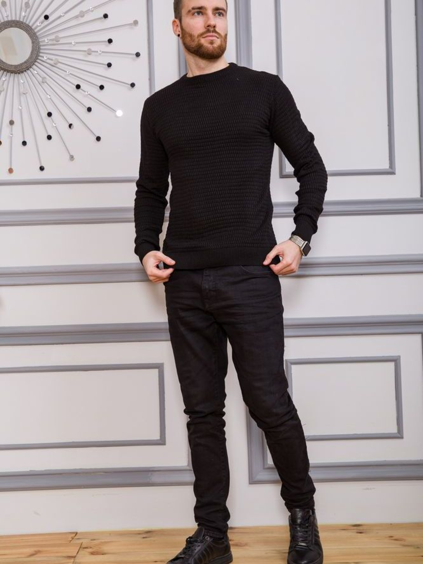 Свитер мужской 161R804 модель У-1119988::000000096 Фото