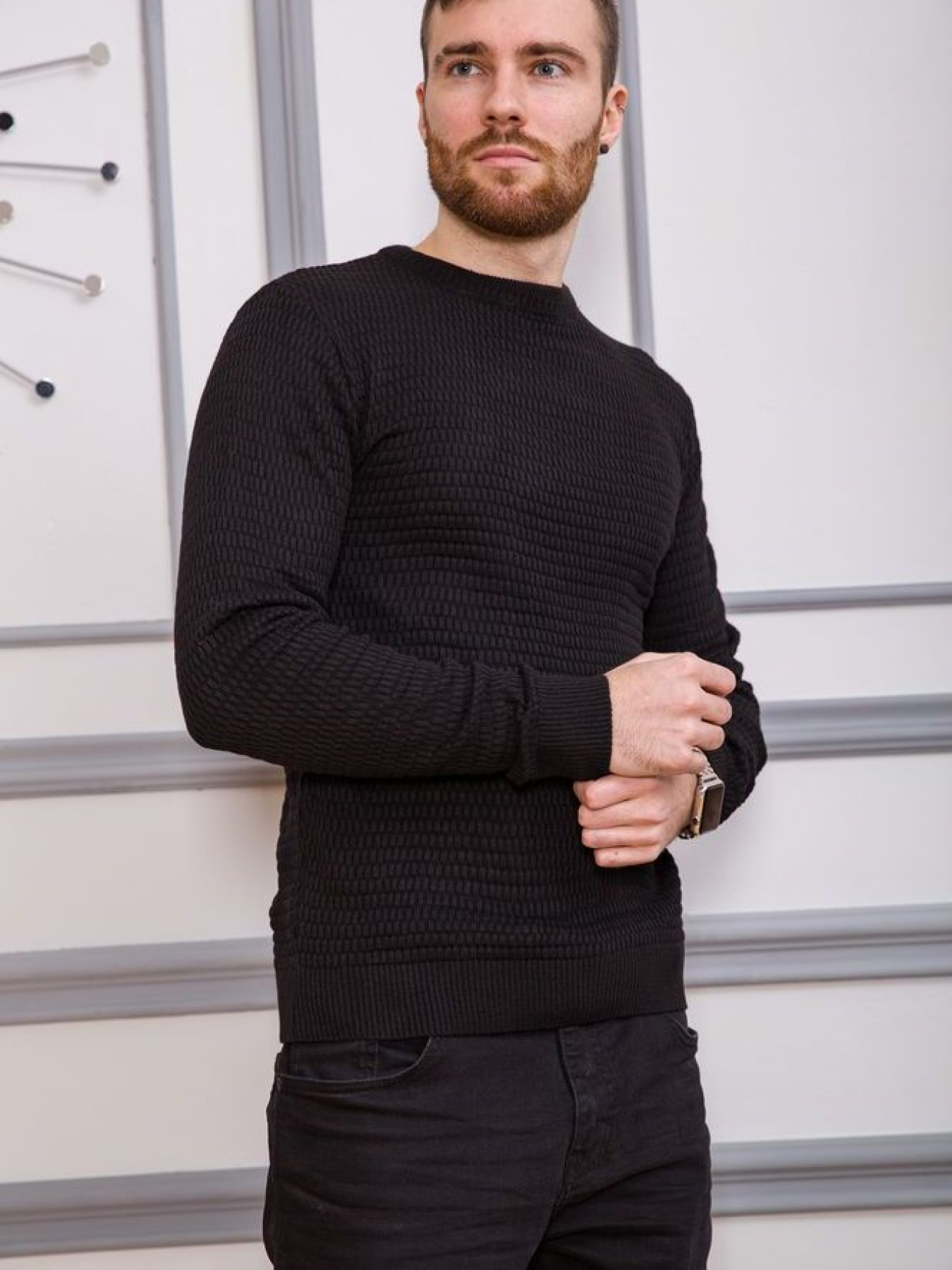 Свитер мужской 161R804 модель У-1119988::000000096 Фото