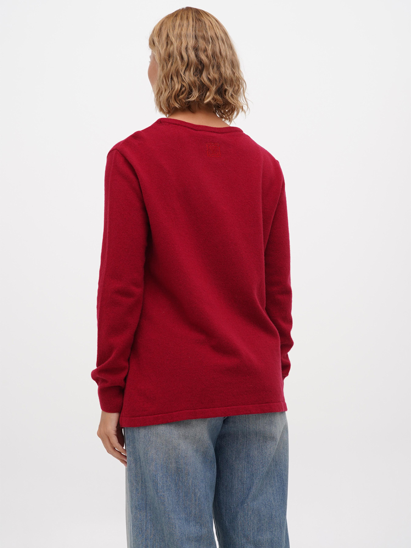 Джемпер Sassofono модель A271-SF-3598_бордовый Фото