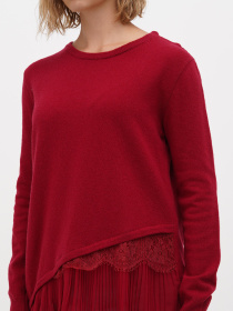 Джемпер Sassofono модель A271-SF-3598_бордовый Джемпер Sassofono модель A271-SF-3598_бордовый Фото