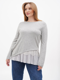 Джемпер Sassofono модель A271-SF-3598_серый Фото