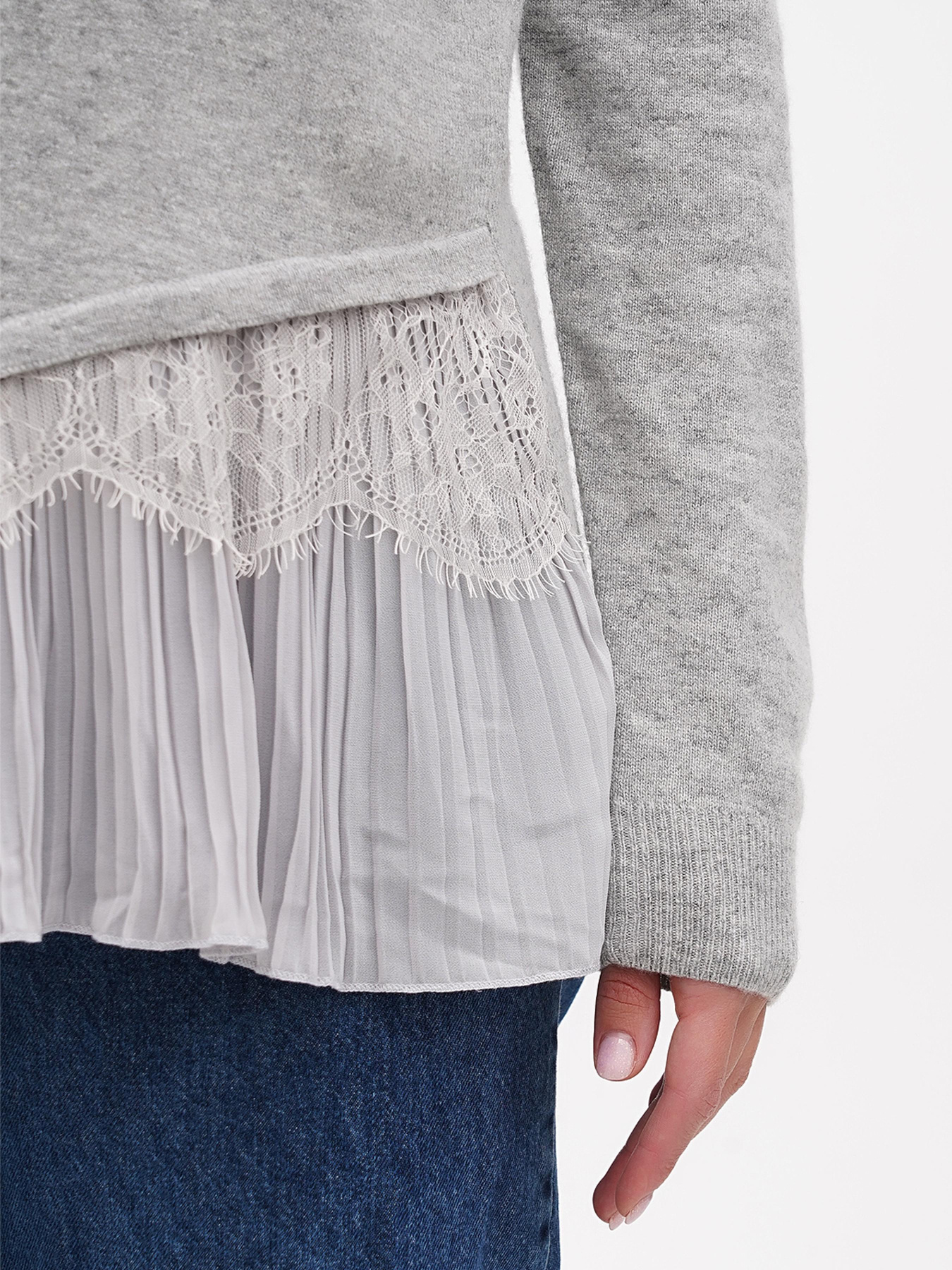 Джемпер Sassofono модель A271-SF-3598_серый Фото