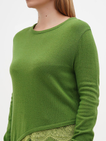 Джемпер Sassofono модель A271-SF-3598_зелёный Фото