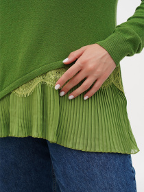 Джемпер Sassofono модель A271-SF-3598_зелёный Фото