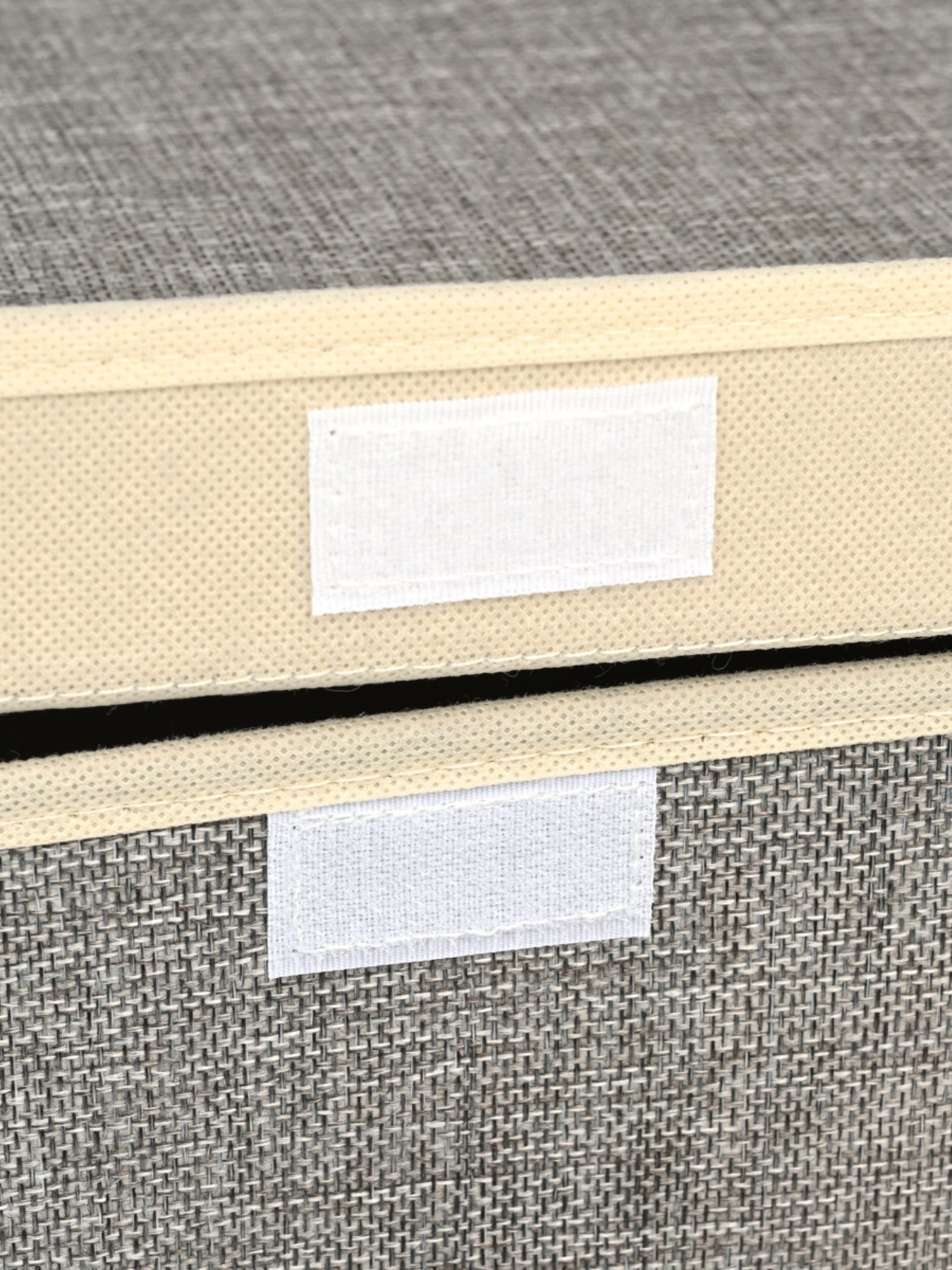 Ящик для хранения с крышкой светло-серый MBM HOME модель TH-07 LIGHT GRAY Фото