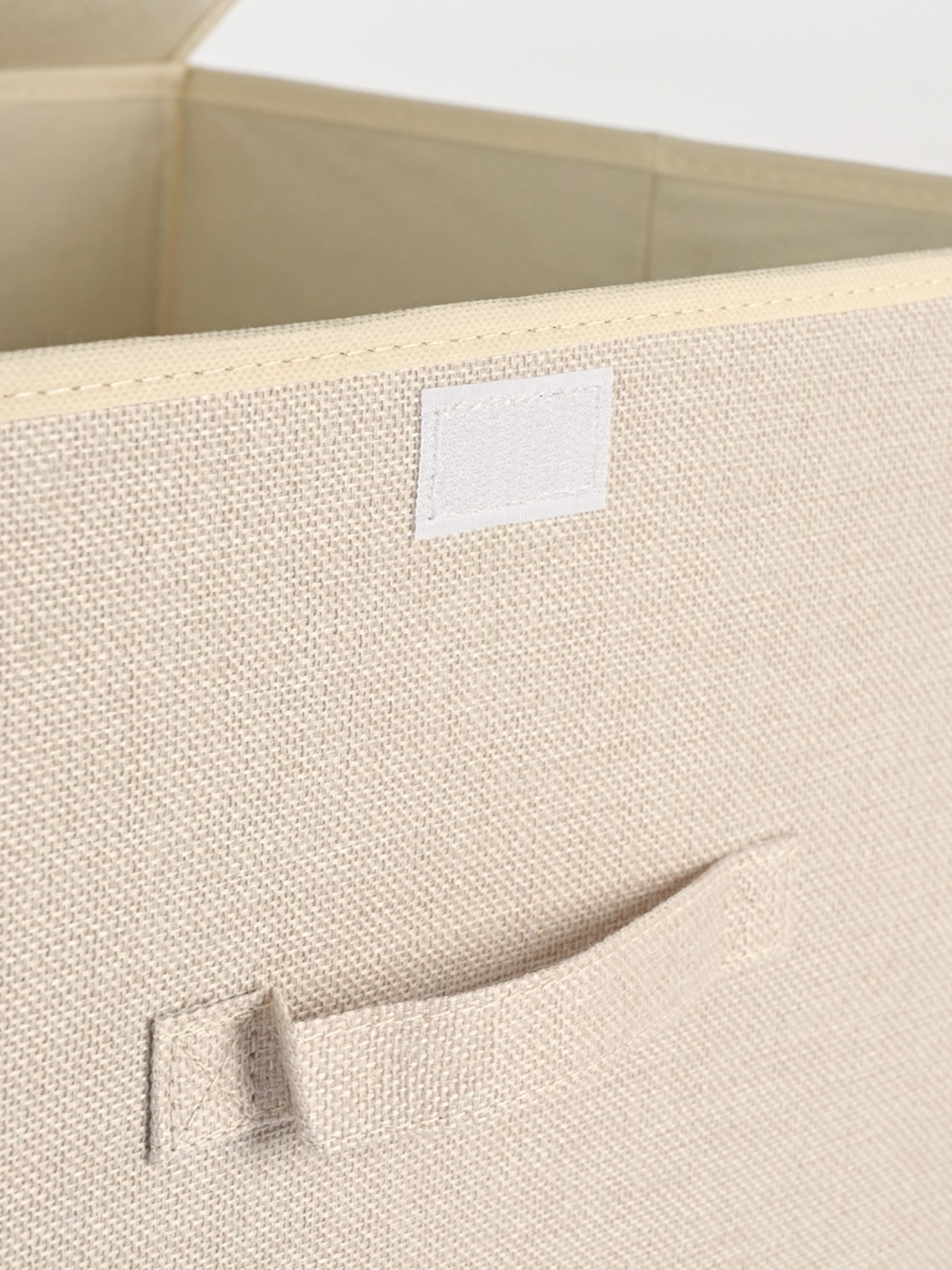 Ящик для хранения с крышкой кремовый MBM MY HOME модель TH-07 CREAM Фото