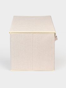 Ящик для хранения с крышкой кремовый MBM MY HOME модель TH-07 CREAM Фото