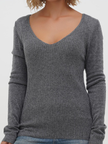 Джемпер Sassofono модель A271-SC-3610_серый Фото