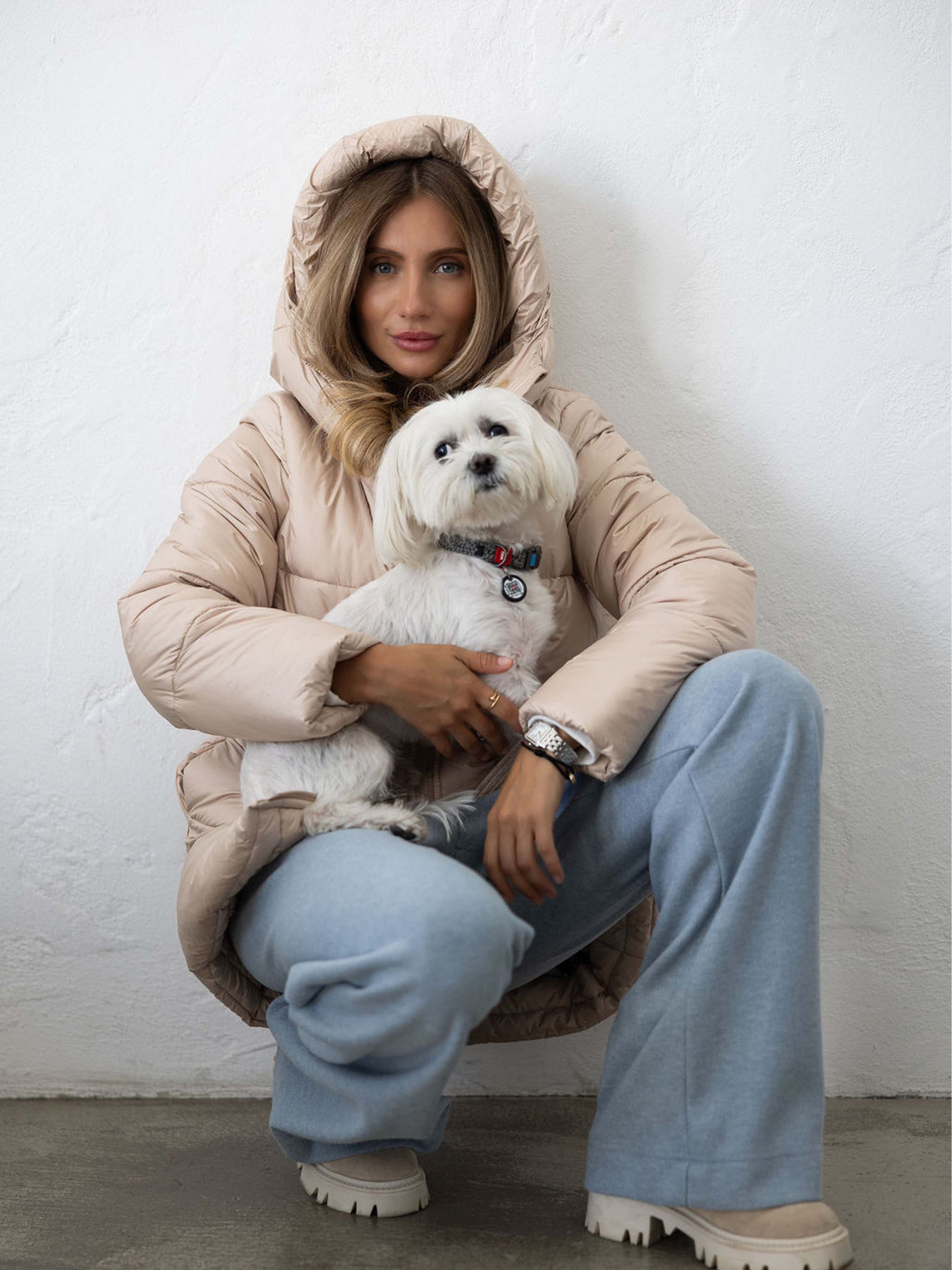 Зимняя куртка FloveTouch модель 4043С_Kulisa_beige Фото