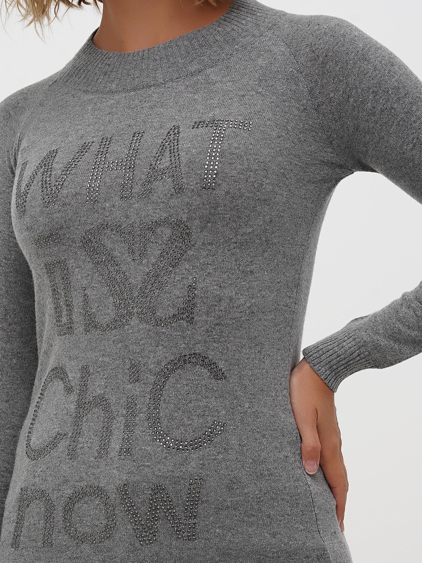 Джемпер Sassofono модель A271-SF-3595_серый Фото