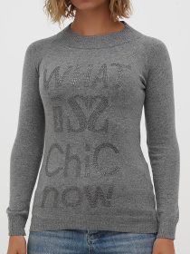 Джемпер Sassofono модель A271-SF-3595_серый Фото