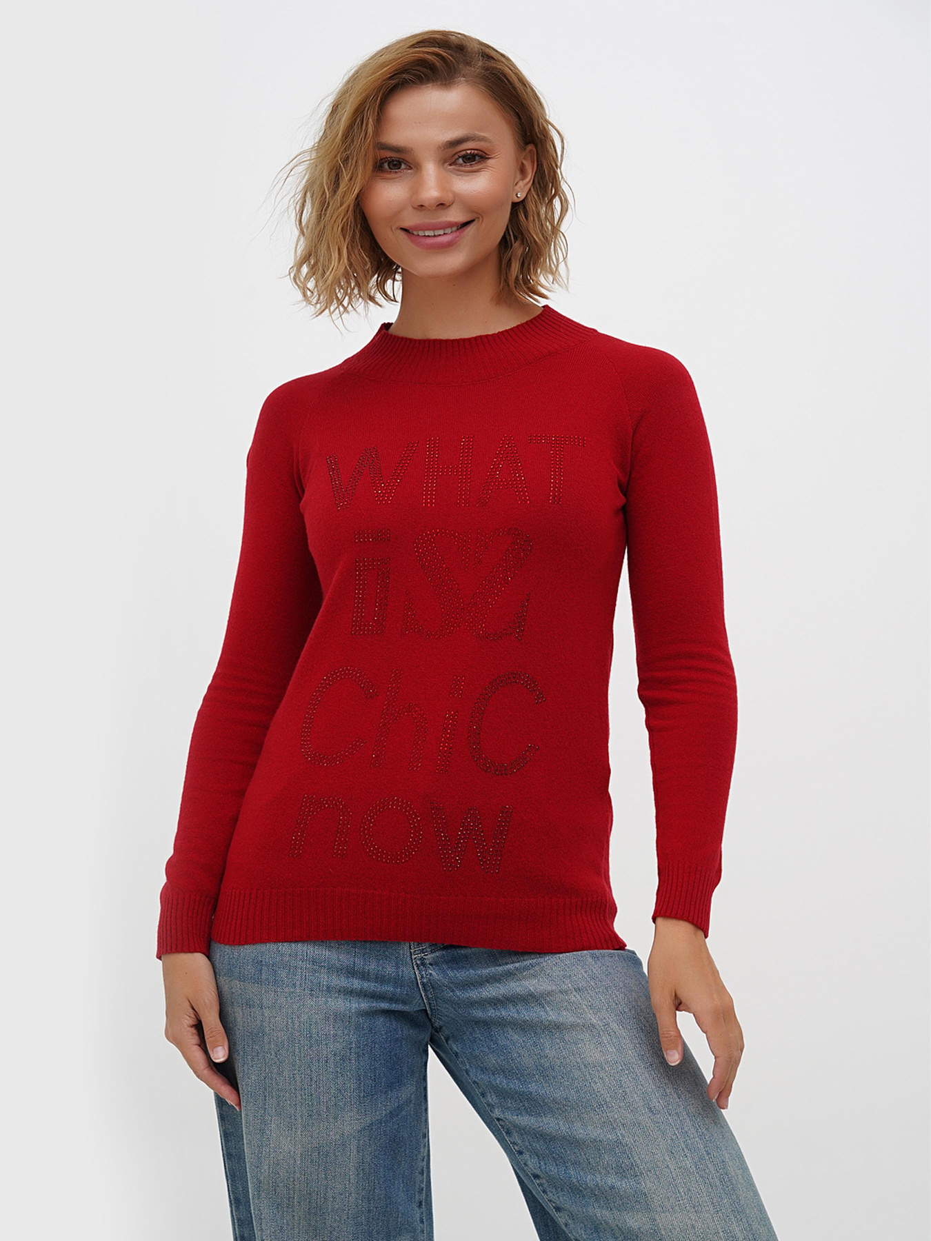 Джемпер Sassofono модель A271-SF-3595_красный Фото