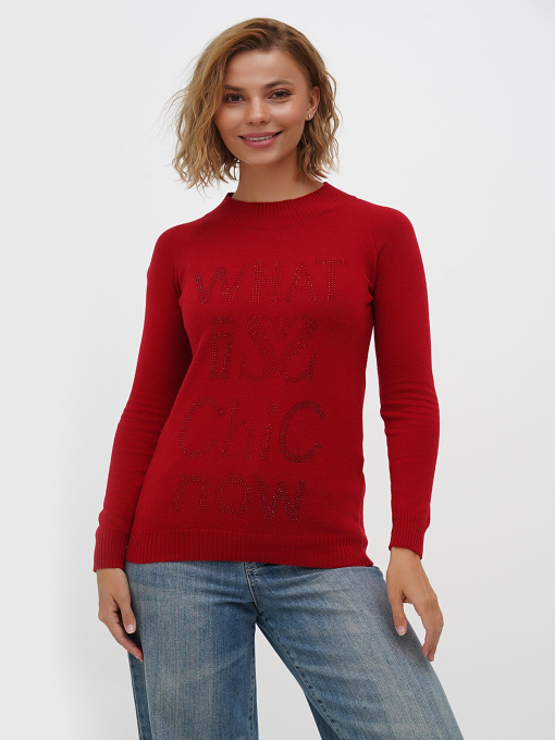 Джемпер Sassofono модель A271-SF-3595_красный Фото