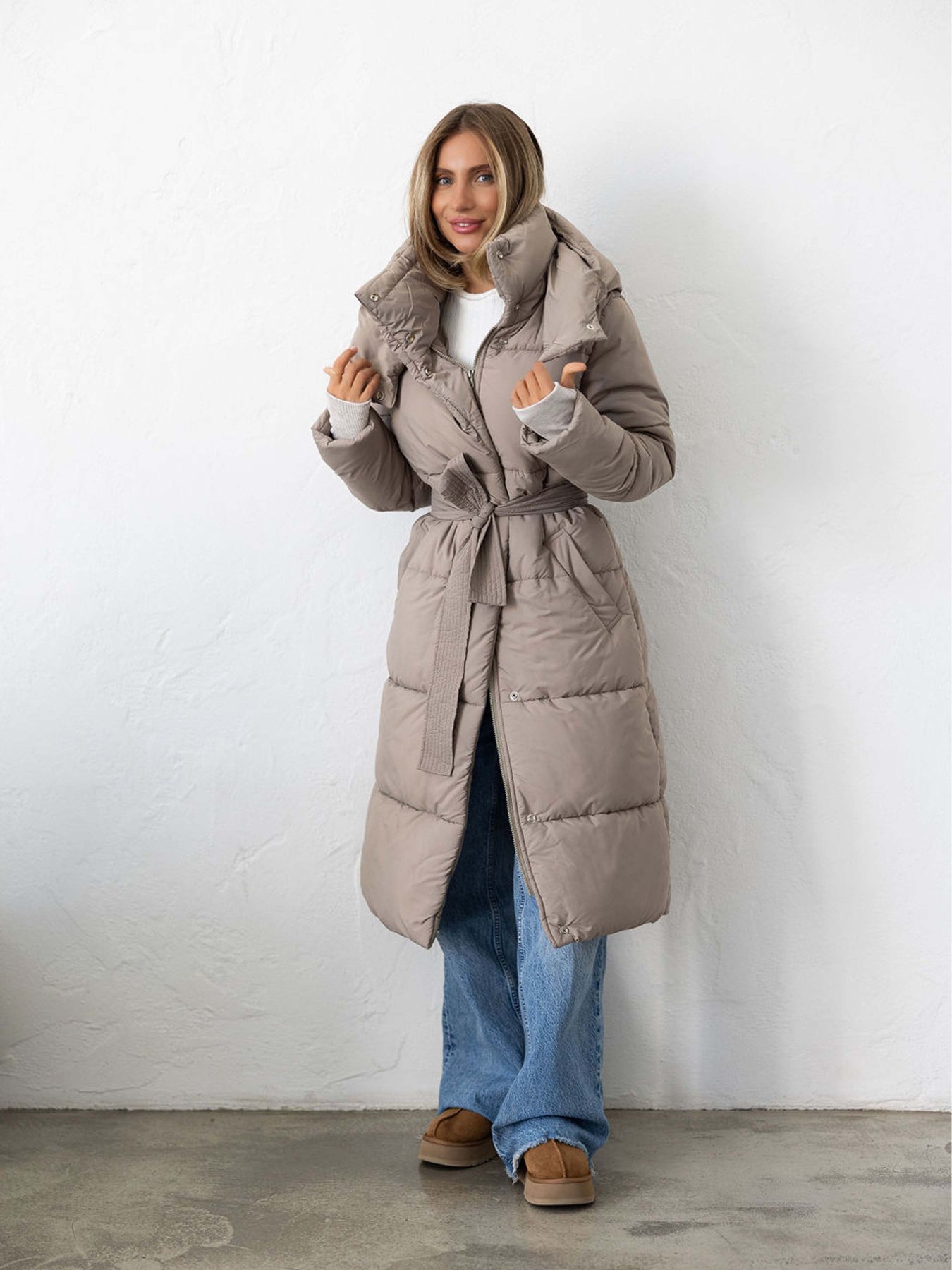 Пуховик FloveTouch Дана модель 4023TY_Dana_taup Фото