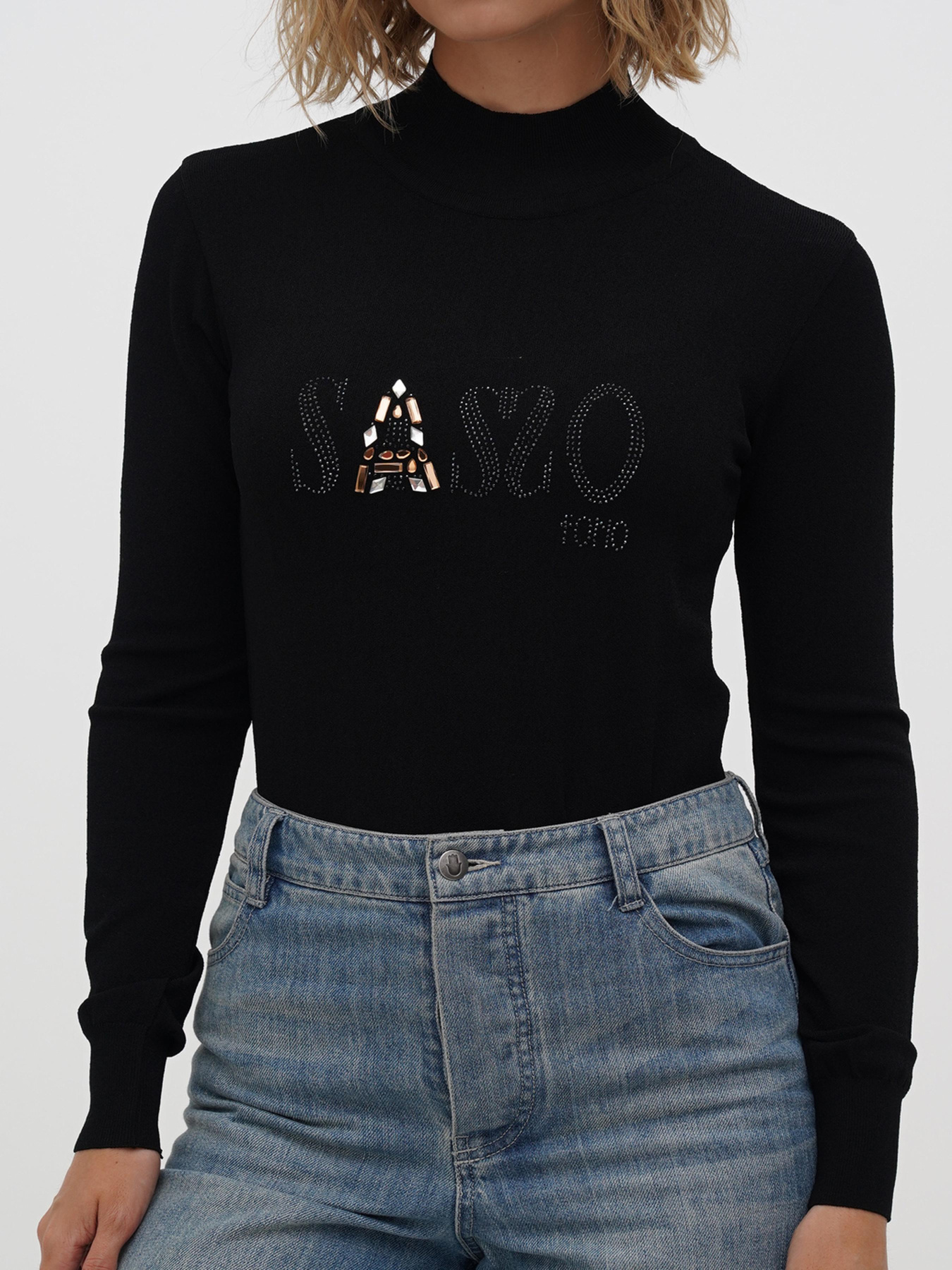 Боди Sassofono модель A271-SF-3592_черный Фото